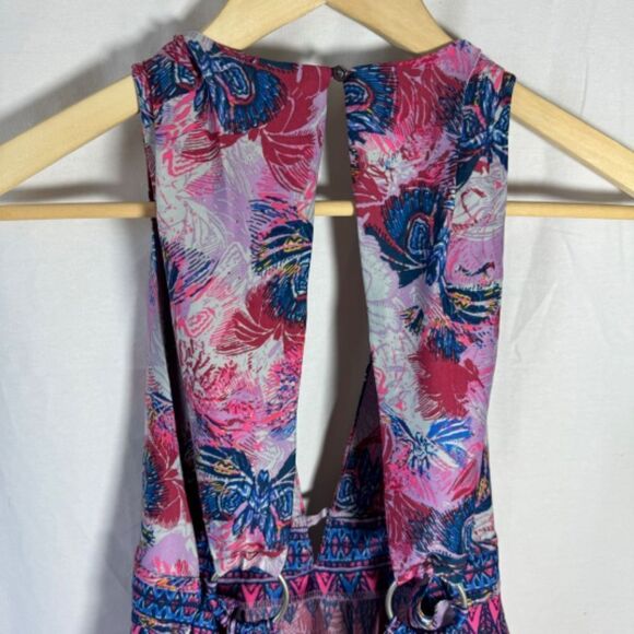 Free People Daydreamin' Pink/Purple Print Mini Dress Sz XS - Picture 5 of 9